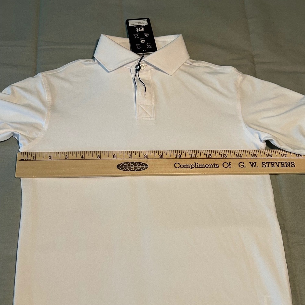 Harletons Boys White Tailored Fit Polo Shirt Size S (7-8) Short Sleeve - Picture 6 of 11